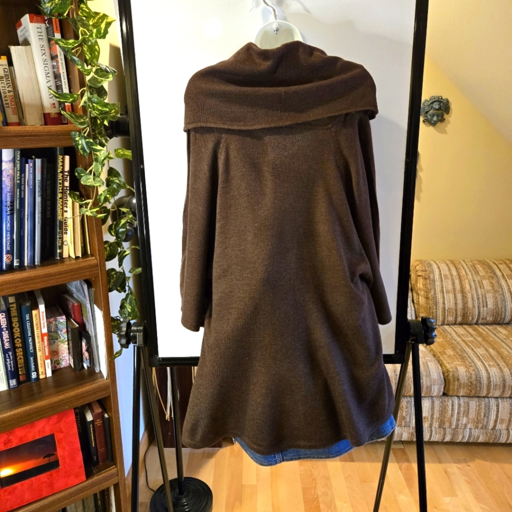 NWOTs, Inc. International Grey 3/4 Dolman Sleeve Cowl Neck Sweater Size XL - Picture 7 of 14